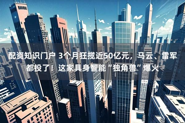 配资知识门户 3个月狂揽近50亿元，马云、雷军都投了！这家具身智能“独角兽”爆火